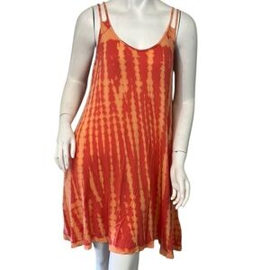 L99 orange tie dye dress size XS BEACH BREAK